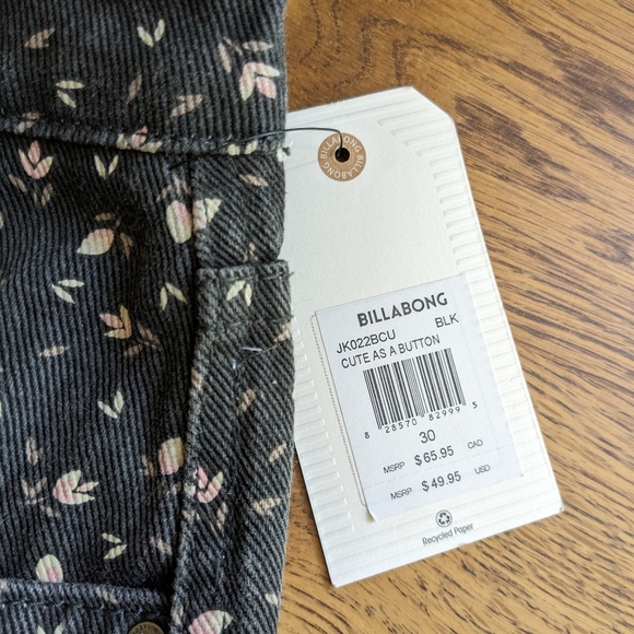 Billabong Black Jean Skirt - Picture 2 of 6